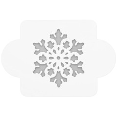Трафарет Снежинка крупная пластик 10х10см (2533113)