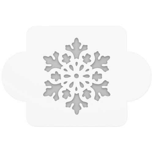 Трафарет Снежинка крупная пластик 10х10см (2533113)