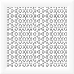 Радиаторная вентиляционная решетка из МДФ STELLA Илона 60*60 белый