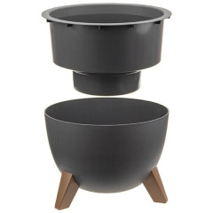 Кашпо IDEA Флориан графит 25х18,5см 4,2л (М 3186)