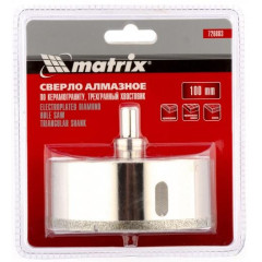 Коронка алмазная MATRIX д/керамогранита 100мм (726883)