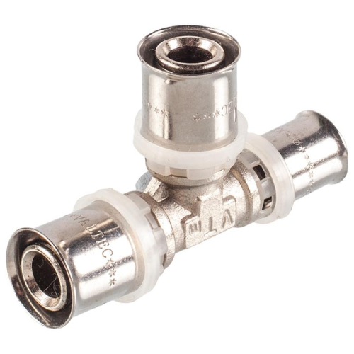 Тройник пресс переходной VT ф 20х16х16 мм VTm.231.N.201616