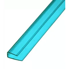 Поликарбонат сот. U-профиль 4мм, 2.1м бирюза