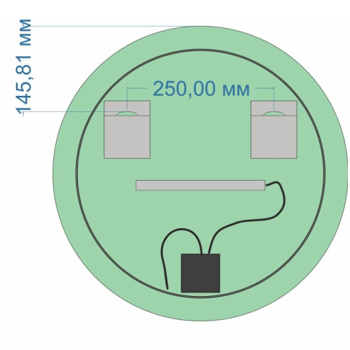 |Зеркало MIXLINE с LED подсветкой 
