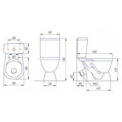 Унитаз-компакт ROSA 