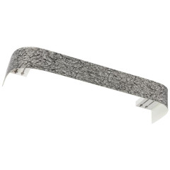 Карниз Ле-Гранд Стоун 2,4м (2ряд) кварц-серый с поворотами (3)