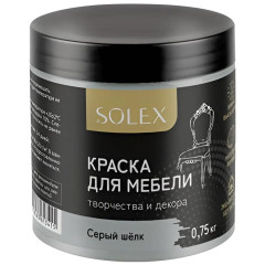 Краска SOLEX для мебели Серый шелк 0,75кг
