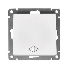 Переключатель перекрестный 1-кл. UNIVersal Афина 10А IP20 механизм бел. А0024