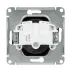 Розетка 2P GLOSSA антрацит GSL000741