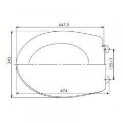 Сиденье для унитаза УКЛАД СУ 73.15.00 с  металлическим крепежом