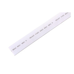 Трубка термоусаживаемая ф 20/10 мм белая REXANT 22-0001