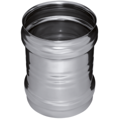 Дымоход адаптер ММ 0,8мм Ф130 нержавеющая сталь (Феррум)