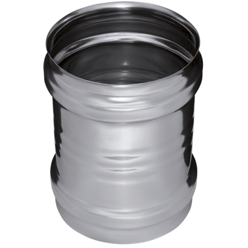 Дымоход адаптер ММ 0,8мм Ф130 нержавеющая сталь (Феррум)