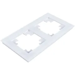 Рамка 2-пост Катрин стекло белый GFR00-7002-01