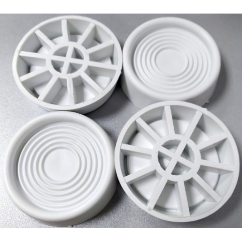 Подставка для стир. машин и суш. барабанов (комплект 4шт) белый (550368)