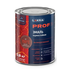 Эмаль Лакра PROF IT термостойкая антикоррозионная  до 700С Красно-коричневый  0,8 кг