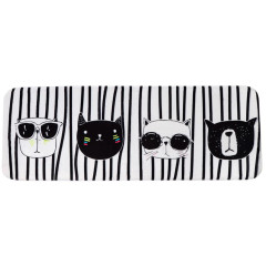 Коврик для ванной 450х1200мм ДОЛЯНА Коты (3542593)