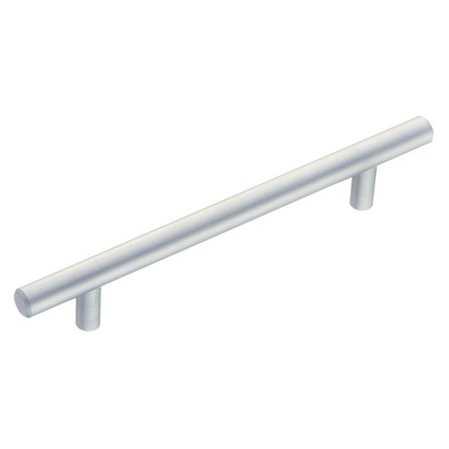 Ручка мебельная рейлинг EVA 10/128мм хром матовый(ЦБ010129)