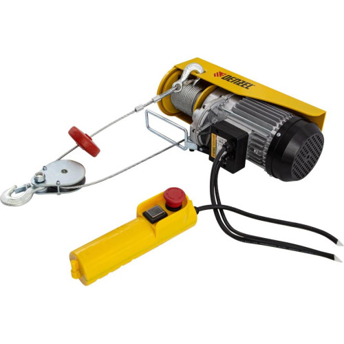 Тельфер электрический DENZEL TF-800 (0,8т, 1300 Вт, высота 12 м, 8 м/мин) (52014)