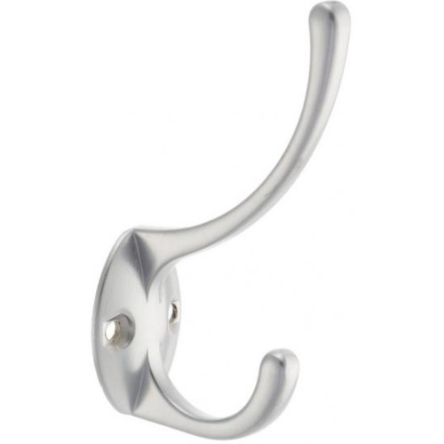 Крючок-вешалка бол. 2-х рож. хром(KL-52)(00023)