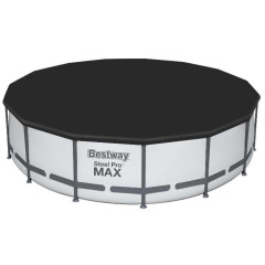 Бассейн каркасный Bestway Steel Pro Max 457х107см, 14970л, фил.-насос 3028л/ч, лестница, тент 56488 BW