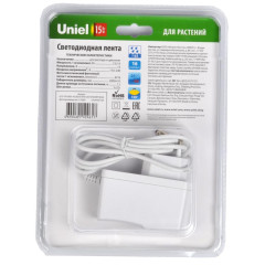 Светодиодная лента Фито для рассады + б/п Uniel 15W 16мкмоль/с 2м IP65