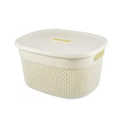 Корзина Plast team Oslo прямоугольная, молочный туман 6л (700659)