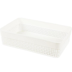 Корзина Plast team Oslo прямоугольная, молочный туман 2л (510699)