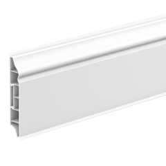 Плинтус фигурный 80мм 2,2м ИдеалДюра (ИД-ПФ80 001Бел)