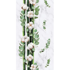 Панель ПВХ АЛЬТА ДЕКОРУСТ 7мм ХЛОПКОВЫЙ МРАМОР  ЦВЕТ №652  2,7 х 0,25 м