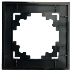 Рамка 1-пост Катрин стекло черный матовый GFR00-7001-05М