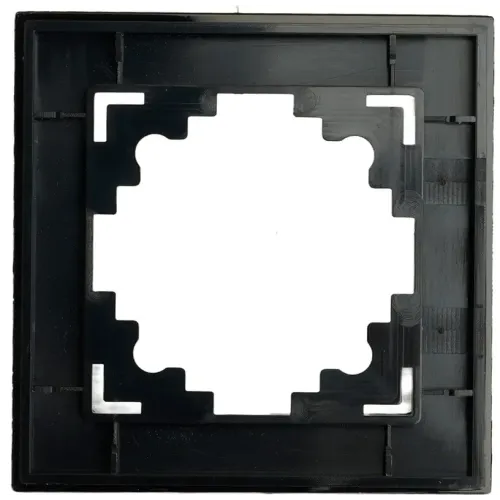 Рамка 1-пост Катрин стекло черный матовый GFR00-7001-05М