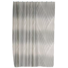 Шторка для ванной PERFECTO LINEA Secret 180x180cм 12 колец, жемчужная