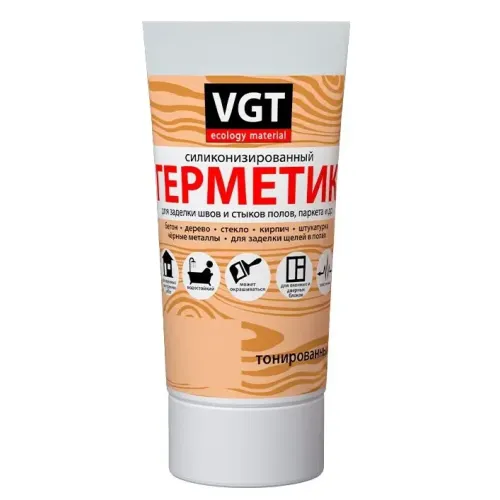 Герметик силиконовый VGT для н/р в/р Дуб светло-серый 0,16кг
