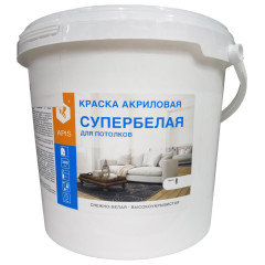 Краска в/д APIS акриловая для потолков супербелая 7кг