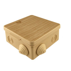 Коробка распред. ОП 80х80х50мм, крышка, сосна, IP54, 7вх. TDM SQ1401-0712 (660363)