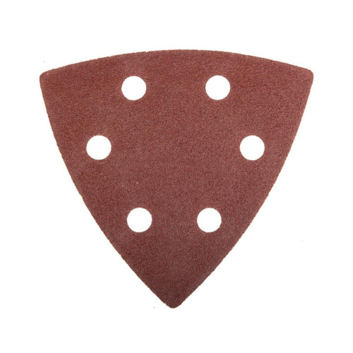 Насадка для резака MATRIX треугольник с липучкой 93мм, Р 180, 5 шт (73864)