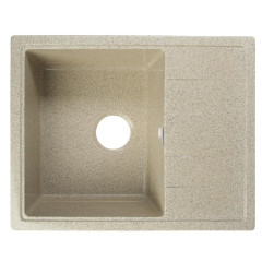 Мойка комп. глянц. MARRBAXX прямоугольная малая с крылом Z150/Q5  575х470х200мм, песочная, сифон