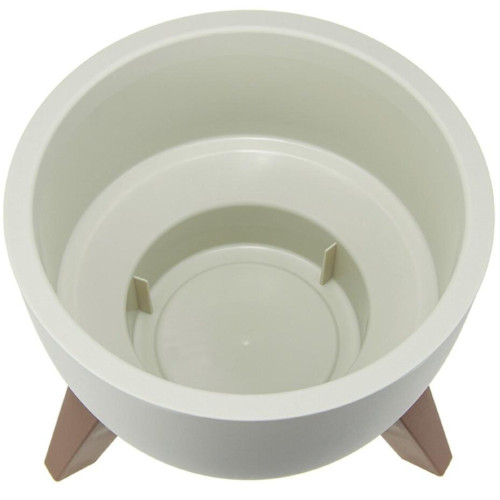 Кашпо IDEA Флориан белый ротанг 35х25.5см 12л (М 3187)