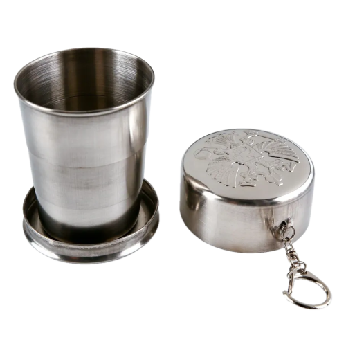 Стакан складной с карабином 