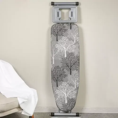 Гладильная доска DOGRULAR Элона, 1200х380мм подставка для утюга, розетка, серая (252930)