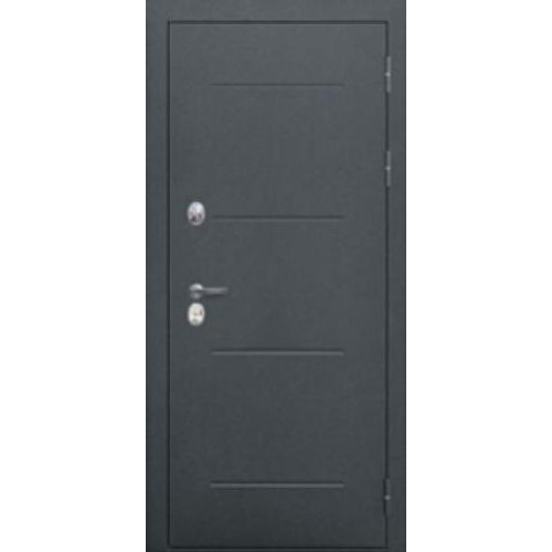 Дверь метал. Isoterma 11 см Серебро/Ривьера айс Царга (2050*960, Правая)