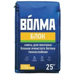 Клей кладочный ВОЛМА Блок цементный 25 кг