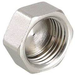 Заглушка латунная никелированная VT ф 3/4