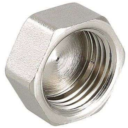 Заглушка латунная никелированная VT ф 3/4