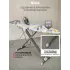 Гладильная доска NIKA Н10 122х40 см, подставка для утюга, розетка, 1.6 м (221413)