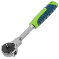 Трещотка СИБРТЕХ поворотная голова, с быстрым сбросом, 1/4