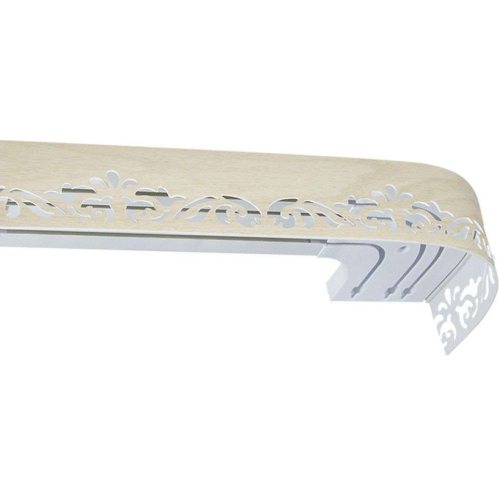 Карниз Ле-Гранд Лиана 2,0м (3ряд) фигурным багетом, бежевый (5)