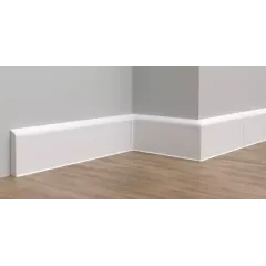 Плинтус округлый 80мм 2,2м ИдеалДюра (ИД-ПО80 Бел)