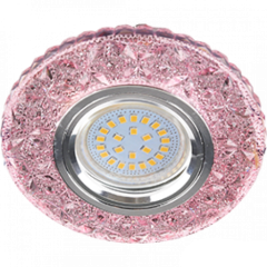 Свет. точ. ECOLA LD7040 MR16 Бабочки светл/розов/хром FP16CBEFB(*1)